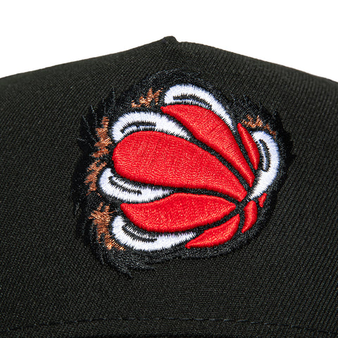 New Era 9Forty A-Frame Black Dome Memphis Grizzlies Logo Patch Alternate Snapback Hat - Black New Era