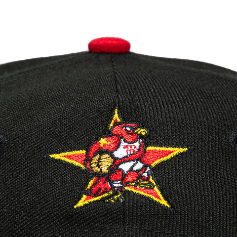 New Era 9Forty A-Frame Atlanta Hawks 2003 All Star Game Patch Snapback Hat - Black, Red New Era