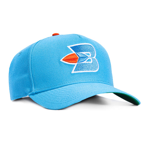 New Era 9Forty A-Frame Buffalo Braves 1971 Snapback Hat - Light Blue New Era