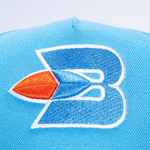 New Era 9Forty A-Frame Buffalo Braves 1971 Snapback Hat - Light Blue New Era