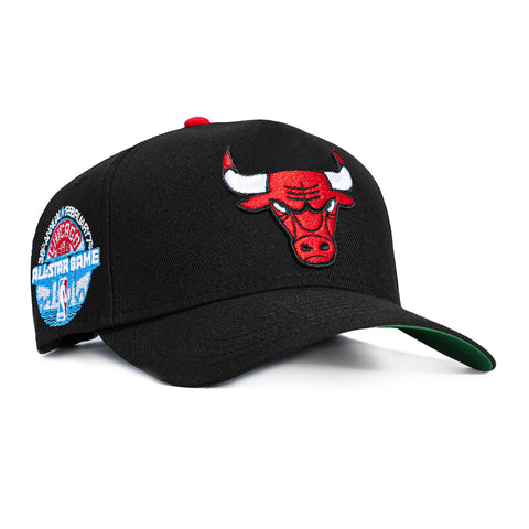 New Era 9Forty A-Frame Chicago Bulls 1988 All Star Game Patch Snapback Hat - Black New Era