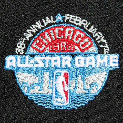 New Era 9Forty A-Frame Chicago Bulls 1988 All Star Game Patch Snapback Hat - Black New Era