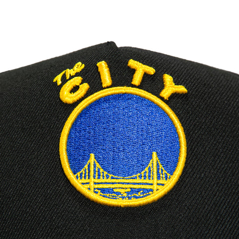 New Era 9Forty A-Frame Golden State Warriors 1969 Snapback Hat - Black, Royal New Era