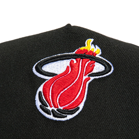New Era 9Forty A-Frame Miami Heat 1990 All Star Game Patch Snapback Hat - Black New Era