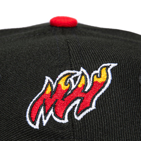 New Era 9Forty A-Frame Miami Heat 1990 All Star Game Patch Snapback Hat - Black New Era