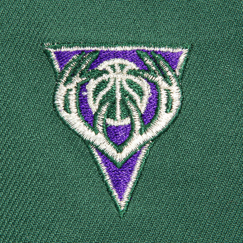 New Era 9Forty A-Frame Milwaukee Bucks Logo Patch 1993 Snapback Hat - Green, Purple New Era