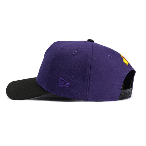 New Era 9Forty A-Frame Phoenix Suns 1995 All Star Game Patch Snapback Hat - Purple, Black New Era