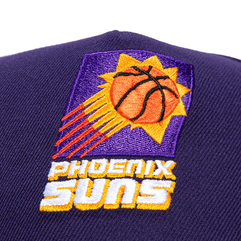 New Era 9Forty A-Frame Phoenix Suns 1995 All Star Game Patch Snapback Hat - Purple, Black New Era