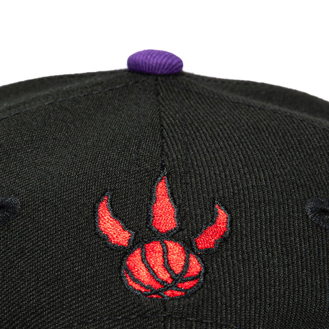 New Era 9Forty A-Frame Toronto Raptors 2000 All Star Game Patch 1995 Alternate Snapback Hat - Black, Purple New Era