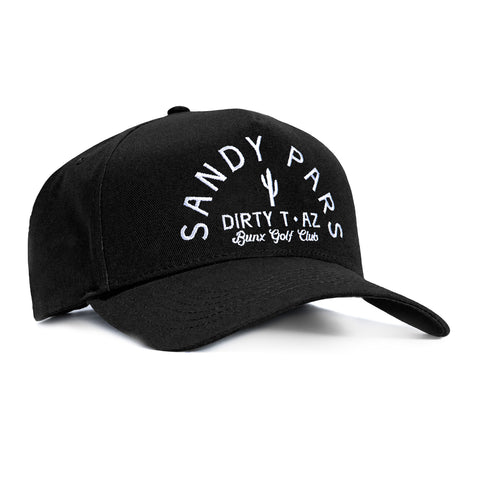 Bunx Golf Sandy Pars Snapback Hat - Black Bunx Golf