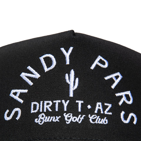 Bunx Golf Sandy Pars Snapback Hat - Black Bunx Golf