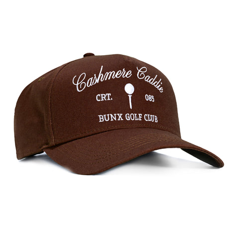 Bunx Golf Cashmere Caddie Snapback Hat - Brown Bunx Golf