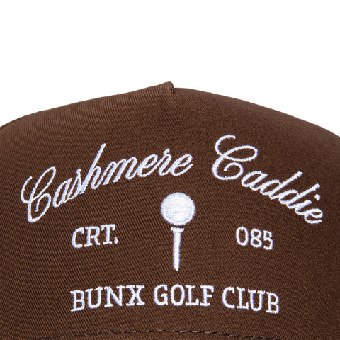 Bunx Golf Cashmere Caddie Snapback Hat - Brown Bunx Golf