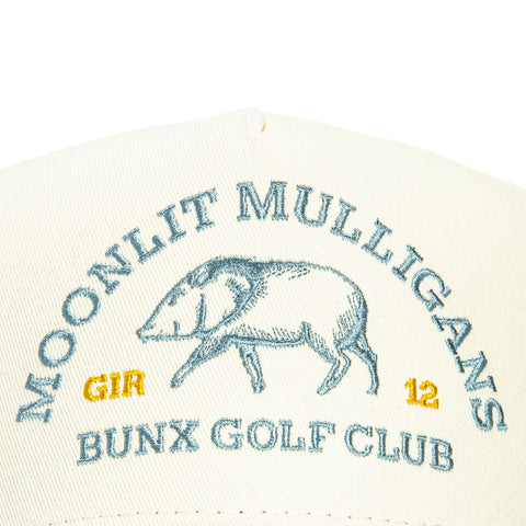 Bunx Golf Moonlit Mulligans Snapback Hat - Tan, Baby Blue Bunx Golf