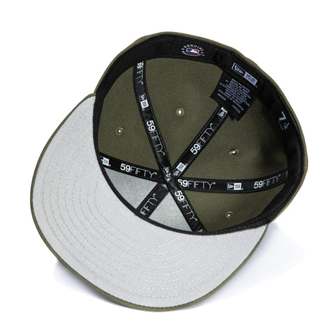 New Era 59Fifty Los Angeles Dodgers 2025 World Series Champions Patch Hat - Olive New Era