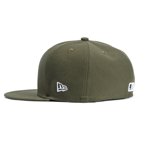 New Era 59Fifty Los Angeles Dodgers 2025 World Series Champions Patch Hat - Olive New Era