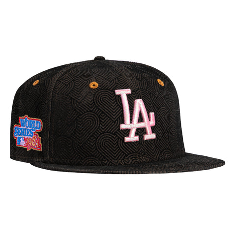 New Era 59Fifty Sweethearts Los Angeles Dodgers 1981 World Series Patch Hat - Brown, Pink New Era