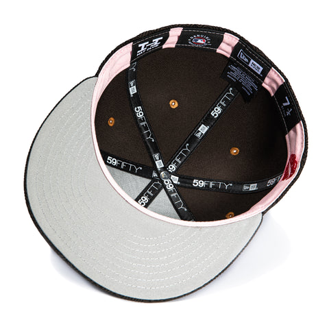 New Era 59Fifty Sweethearts Los Angeles Dodgers 1981 World Series Patch Hat - Brown, Pink New Era