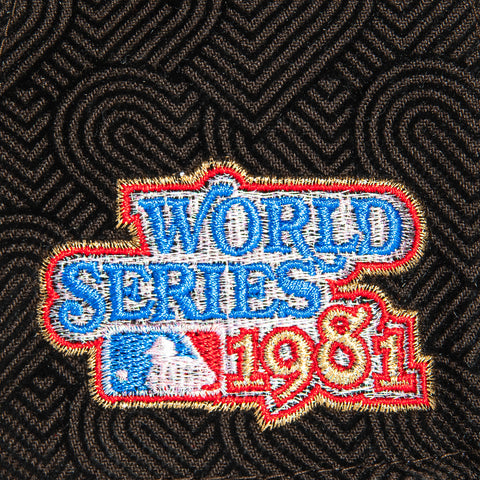 New Era 59Fifty Sweethearts Los Angeles Dodgers 1981 World Series Patch Hat - Brown, Pink New Era