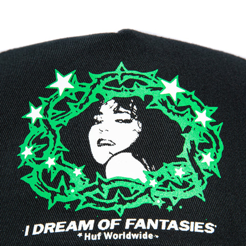 Huf Fantasies Trucker Snapback Hat - Black Huf