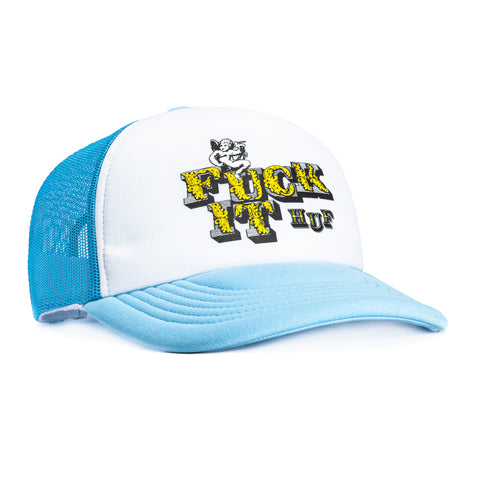 Huf Divine Trucker Snapback Hat - Light Blue Huf