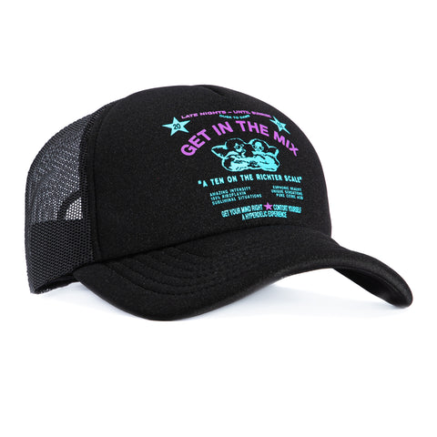 Huf After Midnight Trucker Snapback Hat - Black Huf