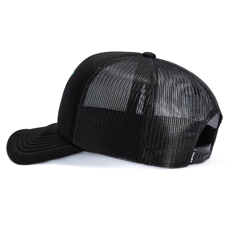 Huf After Midnight Trucker Snapback Hat - Black Huf