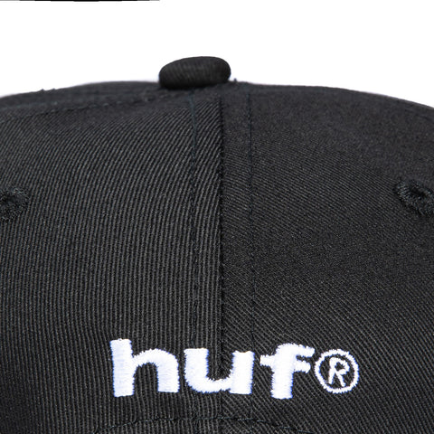 HUF Metal Gear Snapback Hat - Black