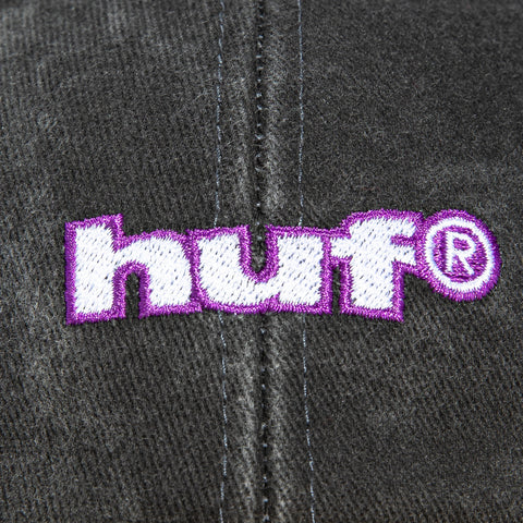 Huf Two Tone 1989 Washed Strapback Adjustable Hat - Black Washed, Khaki Huf