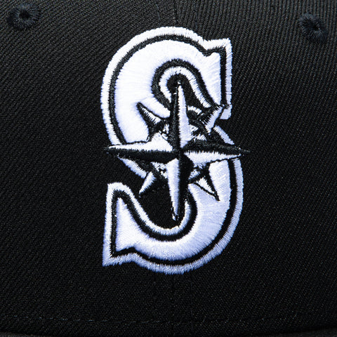 New Era 59Fifty Seattle Mariners Hat - Black, White New Era