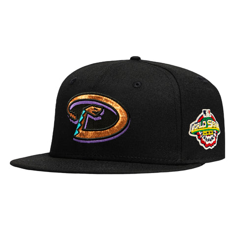 New Era 59Fifty Arizona Diamondbacks 2001 World Series Patch Hat - Black