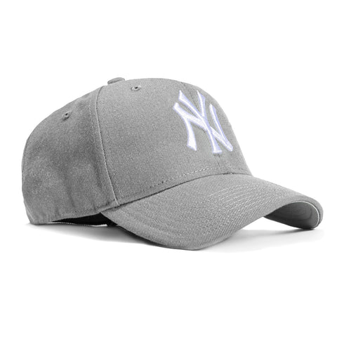 47 Brand New York Yankees MVP Adjustable Hat Grey, White – Hat Club