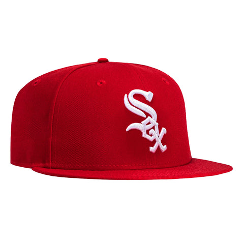 New Era 59Fifty Chicago White Sox Hat - Red, White New Era