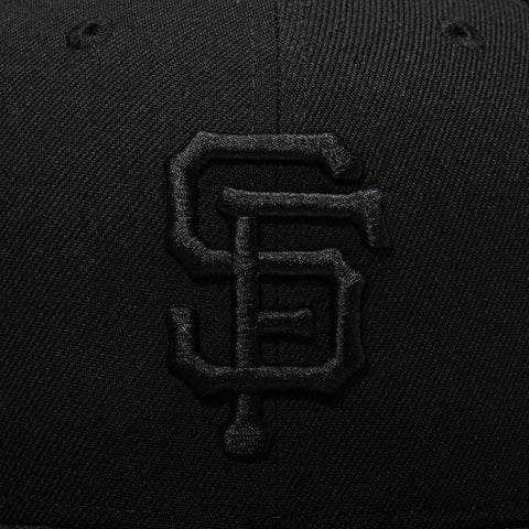 New Era 9Fifty MLB Basic San Francisco Giants Snapback Hat - Black, Black New Era