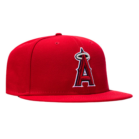 New Era 9Fifty Los Angeles Angels Basic Game Snapback Hat - Red New Era