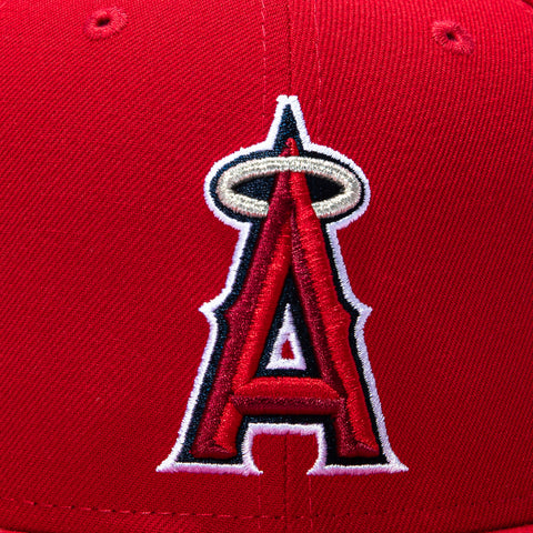 New Era 9Fifty Los Angeles Angels Basic Game Snapback Hat - Red New Era