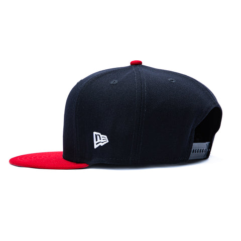 New Era 9Fifty MLB Basic Atlanta Braves Game Snapback Hat - Navy, Red New Era
