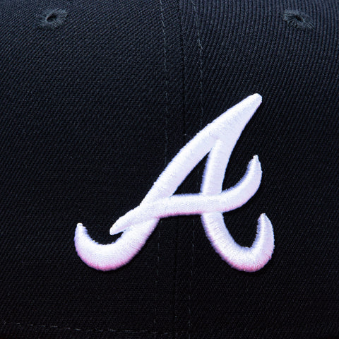 New Era 9Fifty MLB Basic Atlanta Braves Game Snapback Hat - Navy, Red New Era