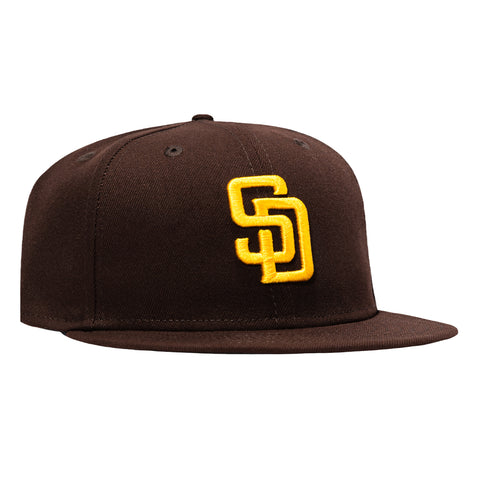 New Era 9Fifty MLB Basic San Diego Padres Snapback Game Hat - Brown New Era