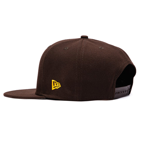 New Era 9Fifty MLB Basic San Diego Padres Snapback Game Hat - Brown New Era