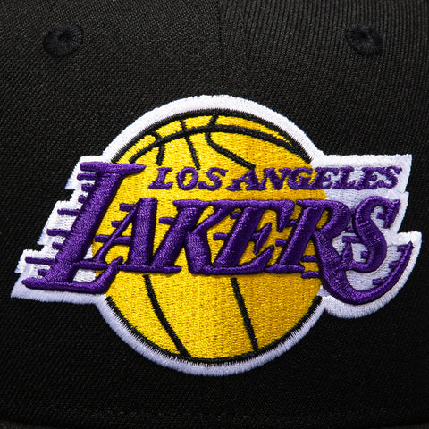 New Era 9Fifty Los Angeles Lakers Basic Snapback Hat - Black New Era