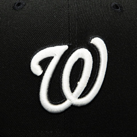 New Era 9Fifty MLB Basic Washington Nationals Snapback Hat - Black, White New Era