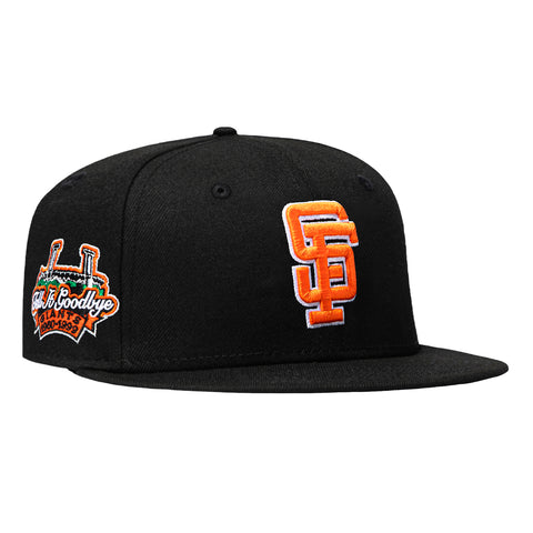 New Era 59Fifty Black Dome San Francisco Giants Tell It Goodbye Patch Hat - Black New Era