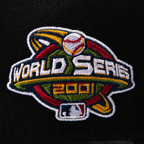 47 Brand Sureshot Arizona Diamondbacks 2001 World Series Patch MVP D Snapback Hat - Black 47 Brand