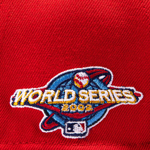 47 Brand Sureshot Los Angeles Angels 2002 World Series Patch MVP Snapback Hat - Red 47 Brand