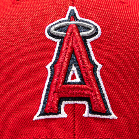 47 Brand Sureshot Los Angeles Angels 2002 World Series Patch MVP Snapback Hat - Red 47 Brand