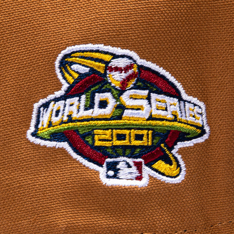 New Era 9Forty Arizona Diamondbacks 2001 World Series Patch Snapback Hat - Khaki New Era