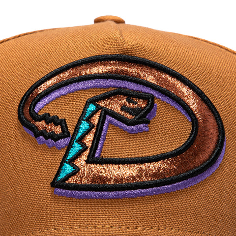 New Era 9Forty Arizona Diamondbacks 2001 World Series Patch Snapback Hat - Khaki New Era