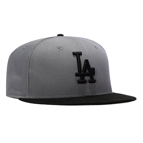 New Era 59Fifty Los Angeles Dodgers Fitted Hat - Grey, Black New Era