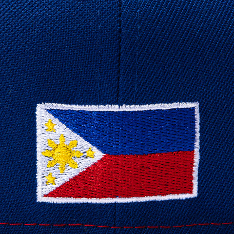 Exclusive New Era 59Fifty Filipino Flag Pinwheel Hat -  White, Red, Royal New Era
